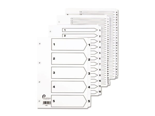 711075   1-50 White Dividers
