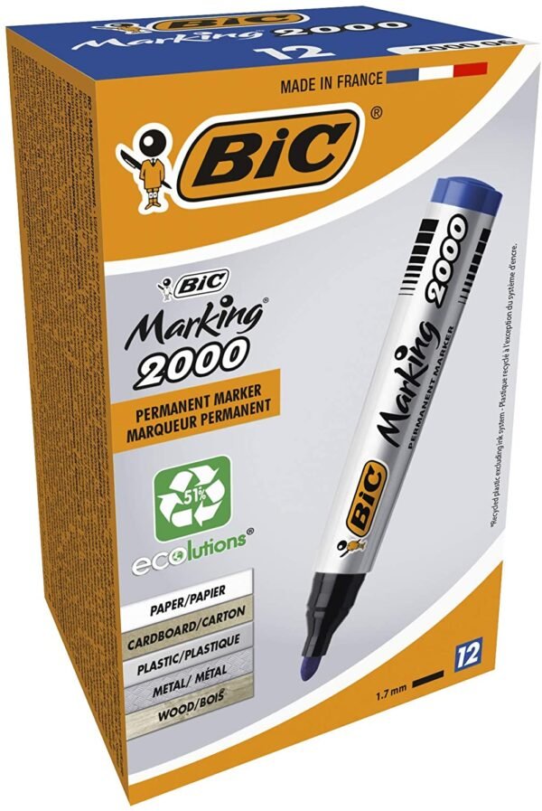 BC0342   Bic Permanent Marker Blue 2mm