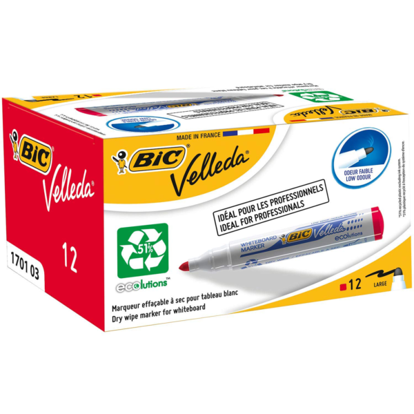 BC0403   Bic Whiteboard Marker Red