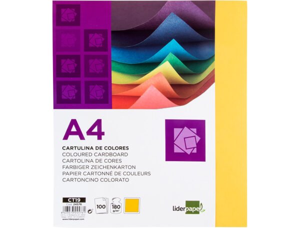 24576   A4 Yellow/Gold Card 180gsm